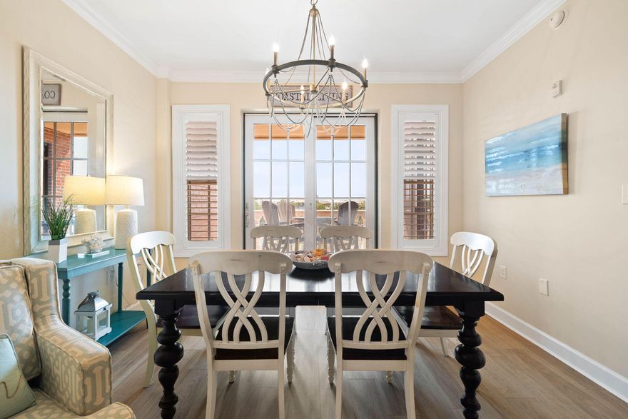 A rare opportunity to own a RENOVATED 3-bedroom unit on the 3rd floor of Seacrest Beach's Village of South Walton community. This highly sought after 3-bedroom plan boasts new flooring, updated lighting, new counters and refreshed cabinetry in the kitchen and 2 fully renovated restrooms truly set this property apart. A spacious south-facing balcony, with access to both the living room and the master bedroom, offers spectacular views of Peddler's Pavilion, iconic 30A and provides a glimpse of the Gulf of Mexico.Additional improvements include a new hot water heater (2021), new A/C unit with air purifier (2021), new full size washer and dryer (2021) and a new roof (2022 - the special assessment for this has been paid