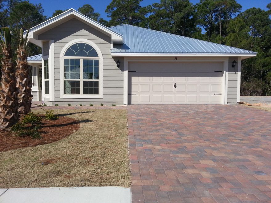 To be built-1406 sq feet, Adams Homes is offering another quality home to Eagle Bay subdivision. Hardie board exterior with metal roof, two car garage, irrigation system and patio. Interior of home will have bull nose corners, 51/4 baseboards, Moen fixtures and more! Fabric shield window and door hurricane protection as well. Adams Homes offers one builder warranty and 10 year Bonded Builder Warranty. Low association fees of $25.00 per month. Community pool access available for a nominal fee. Builder pays closing cost(except prepaids)