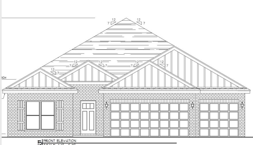 STYLISH NEW CONSTRUCTION in Patriot Place ONE ONE OF THE LARGEST HOMESITES! The Destin plan is a 4 Bed Rm 3 bath home, 12' 5'' x 15' covered patio & 3 car garage. Lg.  breakfast nook & separate dining area. Trey Ceilings w/crown molding, beautiful granite in the kitchen & baths. Stainless steel appliances, quiet dishwasher, island bar & corner pantry. Spacious bedroom 1 with a 5'x12' 4' walk in closet, double vanity, garden tub &  large separate shower. The newest in wood look flooring throughout & Frieze carpet in the bedrooms. The Smart Home Connect System includes a video/camera doorbell, keyless entry & more. Stunning all brick craftsman style  home. Patriot Ridge offers, underground utilities, sidewalks, nice community POOL &  in a great Crestview location.