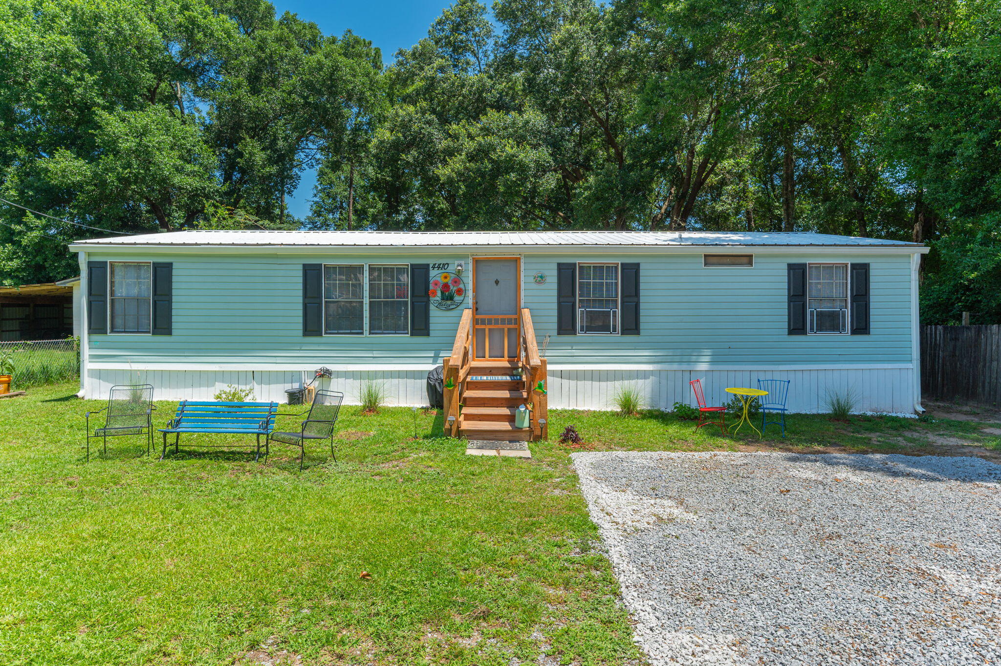 This charming manufactured home has been thoughtfully updated and is ready to welcome its next owner! Located in the heart of Milton, you'll enjoy quick access to everything Milton, Pace and even Pensacola have to offer, plus you're right by Hwy 281--perfect for quick trips South to the stunning Emerald Coast beaches! Recent renovations include fresh paint throughout, remodeled bathrooms, a gorgeous new kitchen, and an updated laundry room. Major systems have been taken care of too--with a brand new water heater (2024), new roof and HVAC system both replaced in 2021.To top it off, the home comes mostly furnished, making it a perfect turn-key option--whether you're looking for a permanent residence or a low-maintenance second home.Don't miss this opportunity to call this house 'Home'!!!
