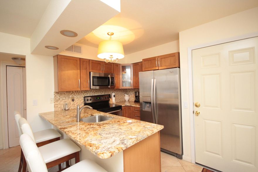 Great opportunity to own a 1BR/1BA Condo, across the street from the beach. This condo has been recently updated and features a peek at the Gulf. Located close to everything the area has to offer this would be a perfect rental unit. The kitchen features stainless appliances, granite countertops, & large breakfast bar. The living area is opened with access to the balcony. Other features include washer/dryer & is fully furnished. Buyer to verify all measurements and information deemed important.