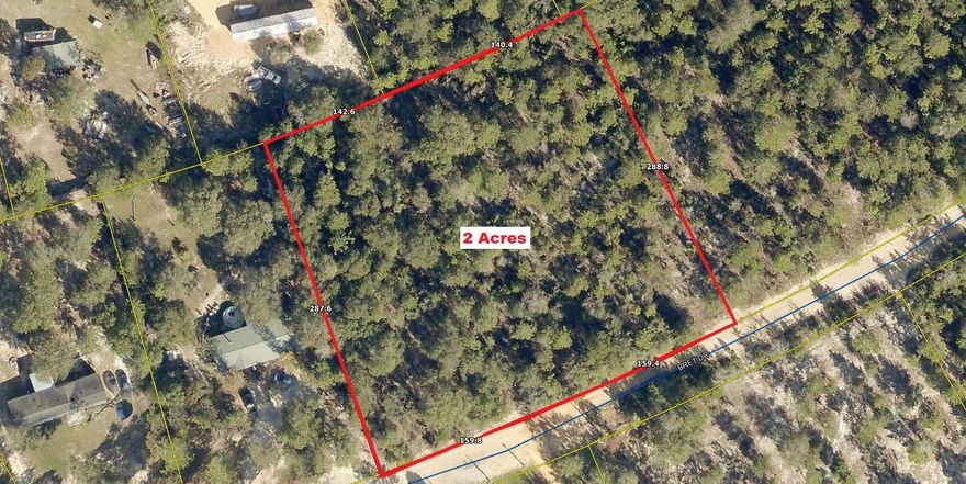 2 one acre lots in Juniper Lake Estates. Within 10 minutes of downtown Defuniak Springs, this is a great location to build your dream home or bring in a manufactured home. 2 lightly wooded buildable lots totaling 2 acres. Would need well or hook up to public water; Septic would be required; Power is available on this street.