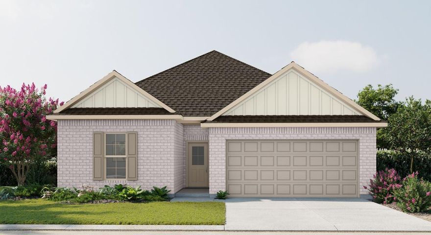 Located on a corner lot, the TRILLIUM IV J in Natureview community offers a 3 bedroom, 2 full bathroom, open and split design. Upgrades added (list attached).Special Features: double vanity, garden tub, separate custom tiled shower, and walk-in closet in master bath, kitchen island, walk-in pantry, boot bench in mudroom, covered porches, recessed lighting, crown molding, ceiling fans, framed mirrors in all baths, smart connect WIFI thermostat, smoke and carbon monoxide detectors, landscaping, architectural 30-year shingles, flood lights, and more! Energy Efficient Features: water heater, electric kitchen appliance package, vinyl low E windows, and more! Energy Star Partner.