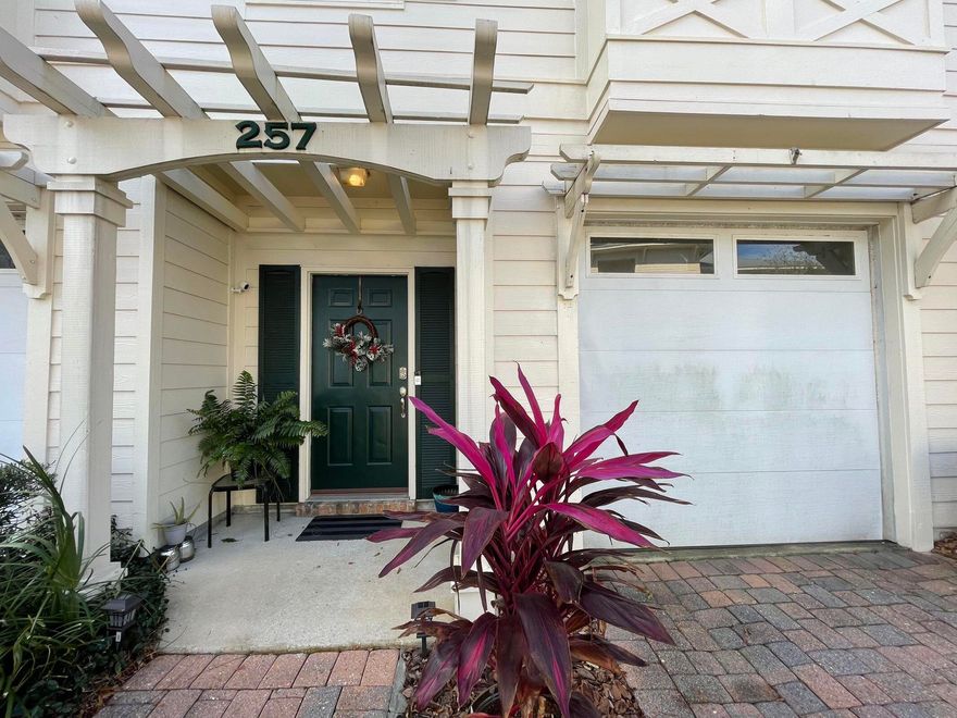 Beautiful updated and freshly painted townhome with attached one car garage. Conveniently located in the heart of Destin 1/2 mile from the beach! Porcelain tile runs throughout the entire downstairs, fresh neutral paint & crown molding. Kitchen with granite counters overlooking the large living area. Hot Water Heater 2020, HVAC 2020, Garbage disposal 2020, Dishwasher 2020 & Stove 2021. Large Master Bedroom with a spacious walk in closet & Master Bath. Two guest rooms with plenty of closet space, full guest bath and laundry all located on the second floor. Plenty of room for a family! Enjoy a beverage on the covered back patio while you watch the beautiful Destin sunsets!