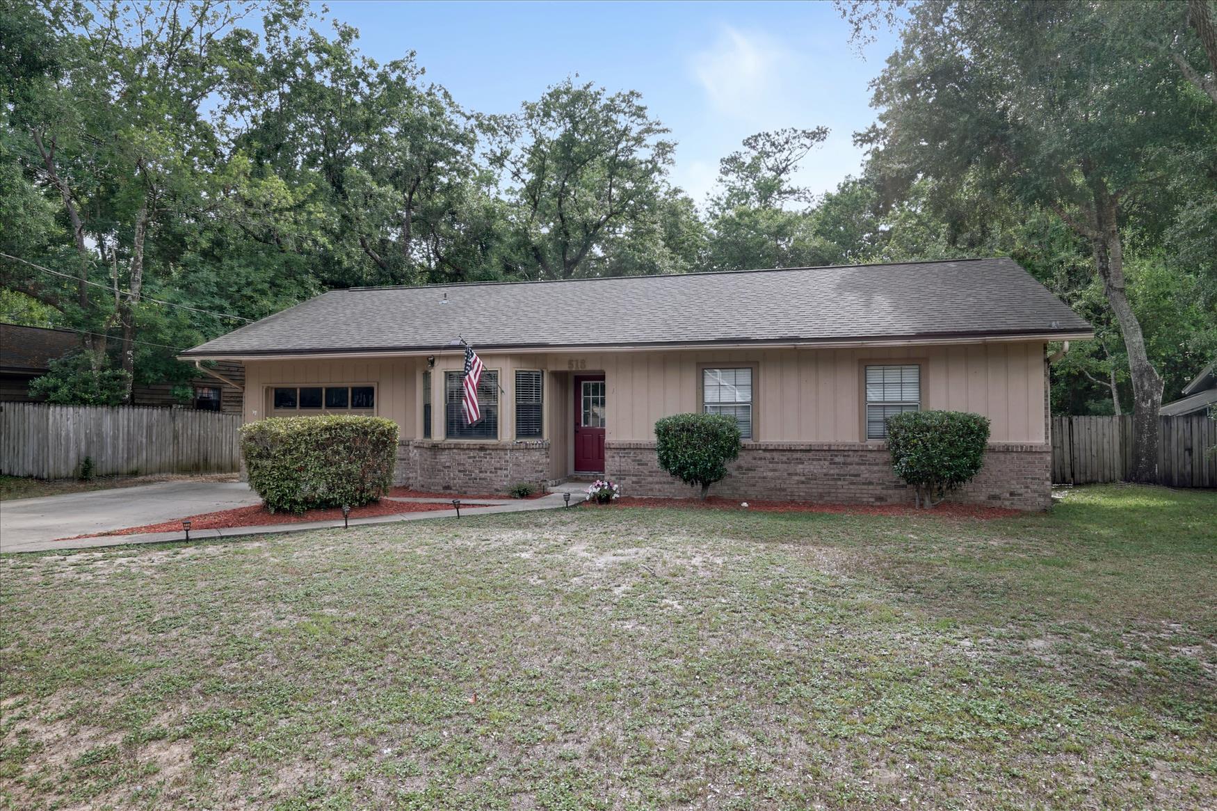 Wonderful updated Niceville single family home on a large lot on a great street! Beautiful kitchen with brand new Whirlpool stainless steel dishwasher, newer Stainless oven and fridge, quartz counters with beautiful backsplash. Updated focal fireplace in the family room leading to a large fenced backyard. Brick on 3 sides of the home with 4 trees removed in 2019 to further enjoy the spacious yard with a multiple level deck. Extra large driveway, NEW garage door and NEW garage door opener being installed 6/21/21. Highly ranked Niceville schools, Plew Elementary, Ruckel Middle School and Niceville High School with the bus stop for Plew at the corner. OPEN HOUSE 6/12/21 from 10-2.