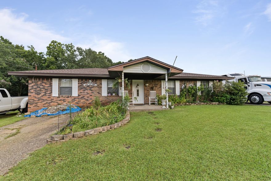 Peaceful Living with Room to Roam - Just Minutes from Town!Looking for space and serenity without giving up convenience? This updated brick ranch on a spacious 0.66-acre lot is the perfect blend of country charm and city access!Tucked away at the quiet end of Tobias Road, this 4-bedroom, 2.5-bath single-story home offers 1,395 sq ft of comfortable living space. Built in 1979, the home has seen thoughtful updates throughout, including luxury vinyl plank flooring in the main living areas and secondary bedrooms. The seller is including matching LVP to finish the primary suite and bathroom at your leisure!Enjoy a beautifully updated kitchen with brand-new cabinets and quartz countertops, as well as a completely renovated hall bathroom featuring a new vanity, toilet, and LVP flooring. The laundry room is ready for your finishing touches.

Outside, the property really shines! The backyard is fully equipped for hobby farming or storage, with multiple structures including a shop, storage areas, chicken coop, pig pen, and sheep pen. The above-ground pool is fully functional and ready for summer fun.

Nature lovers will appreciate the peaceful setting with mature trees, no through traffic, and the soothing sounds from the bordering 120-acre Roy Hyatt Environmental Center.

Just off Hwy 97, you're only 20 minutes from Navy Federal Credit Union or downtown Pensacola, and 5 minutes from Ransom Middle and Kingsfield Elementary.

This unique home offers space to grow, modern updates, and a quiet setting that's still close to everything. Schedule your private showing todaythis one won't last long!