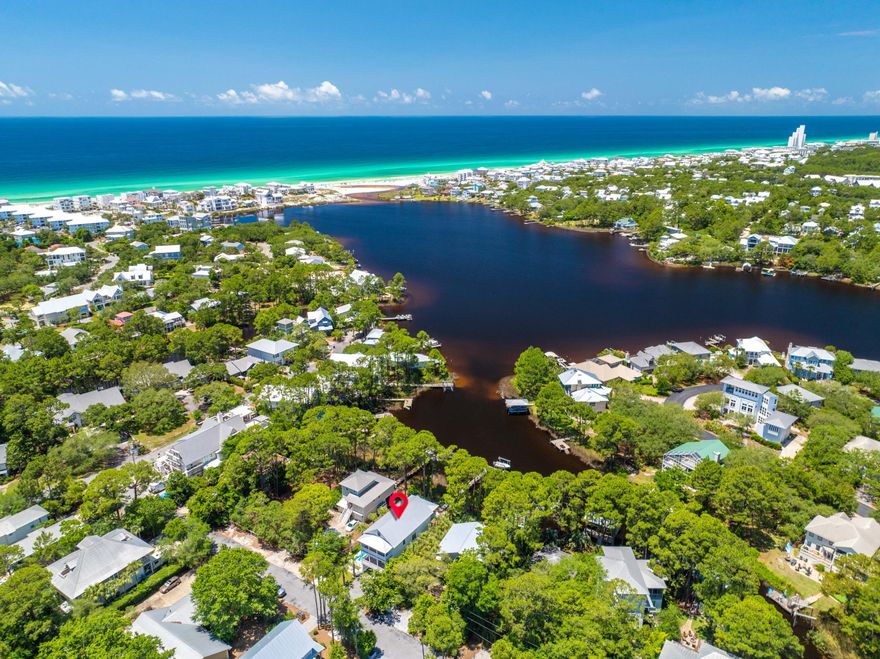 Stunning Lakefront Home on 30A - 59 Trae LaneThis exquisite 4-bed, 4.5-bath lakefront home on Eastern Lake offers luxury and prime location. Built in 2019 as a second home and never rented. It features an open-concept design, a gourmet kitchen, and en-suite baths for every bedroom. Enjoy breathtaking views from the private heated pool and spacious deck. A private boat dock (17ft 1995 cape horn center console included) provides direct lake access, allowing you to boat or paddle board to the beach and walk to the Gulf. Nestled on a quiet street yet minutes from 30A's best dining and shopping, this home is a rare gem in Seagrove Beach! Upon entering, you'll be captivated by the open-concept design that seamlessly blends indoor and outdoor living. The gourmet kitchen, equipped with high-end appliances and a large island, flows effortlessly into the inviting living area, creating an ideal space for entertaining. Each bedroom is thoughtfully designed, featuring en-suite bathrooms for ultimate privacy and comfort.

Step outside to your private oasis. The heated pool invites year-round relaxation, while the expansive deck offers breathtaking views of Eastern Lake. The property's private boat dock provides direct access to the lake, allowing you to navigate effortlessly to the beach and enjoy a leisurely walk to the Gulf of Mexico's pristine white sands and emerald waters.

Located on a tranquil street, this home is just moments away from Seagrove Beach's vibrant dining and shopping destinations. Enjoy local favorites like Old Florida Fish House, Beach Bean Coffee, Buddy's Seafood Market, and Coast Creamery, all within walking distance.

Experience the perfect blend of luxury and coastal living at 59 Trae Lanea true gem in the coveted 30A community.