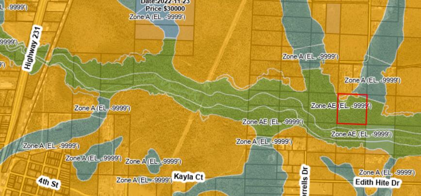 NO RECORDED SUBDIVISION - Land