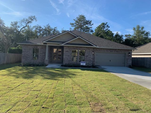 NEW CONSTRUCTION by Local custom Home Builder. BRAND NEW All brick home 4BR, 3BA Just Completed and move-in ready NOW! Close to military bases beaches and shopping. Quality Construction with lovely features throughout including an Open concept floor plan with 10' heights in the main living area, 9'ceilings in remaining rooms. Trayed ceilings in living room and master bedroom. Other features include Luxury 'Life Proof' vinyl plank flooring throughout entire home, large bedrooms, and beautiful upgraded LIGHTING.Kitchen and bath have ALL WOOD ' shaker style' cabinetry with soft close doors. 10' Center island with pendant lighting, and Quartz countertops. Stainless appliance package including a Counter depth refrigerator.
