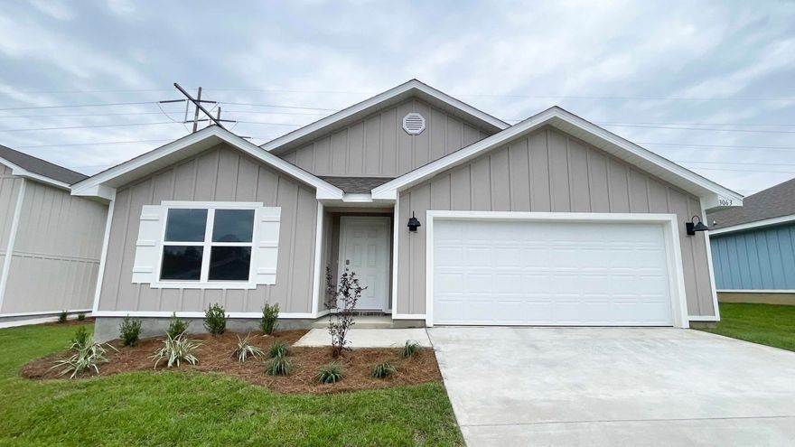 ALMOST COMPLETE & MOVE IN READY! Welcome to Royal Estates! This desirable Cali model, one of our most popular floorplans with a fabulous open design for relaxed living. 4 beds, 2 baths, covered patio, 2 car garage & the 'Smart Home Connect' System has a variety of convenient Smart Hm. Devices. Well-designed kitchen features stainless appliances, gorgeous granite, smooth-top range, built in microwave, quiet dishwasher, corner pantry, island bar, striking wood-look flooring throughout & PLUSH carpet in the bedrooms. Bedroom 1 & adjoining bath has a lg. walk-in closet, + extra storage double granite vanity sinks & lg. shower. Sharp curb appeal with nice clean lines. Easy access to the airport, military base, beaches at Ft. Walton, Destin & minutes from the popular Blackstone Golf Course.