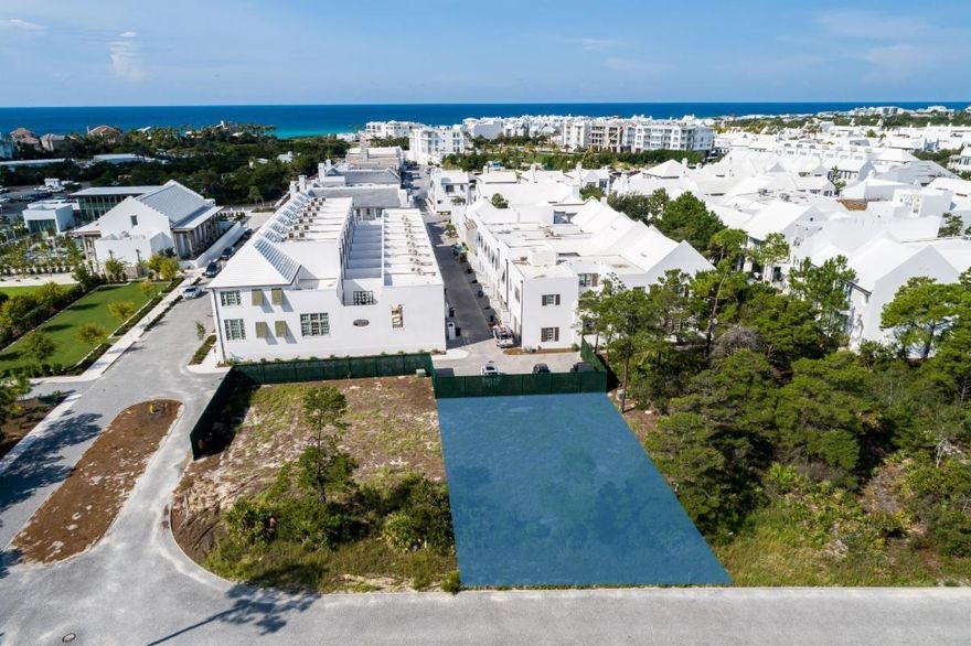 Homesite North of 30A in Alys Beach and located close to ZUMA Wellness Center.