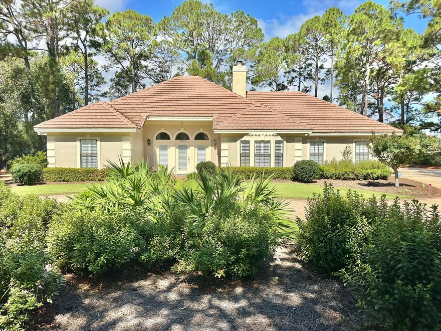 Situated on nearly half an acre, this remarkable waterfront residence will begin impressing you the moment you pull up to the rare convenience of its circular driveway.  Featuring a split floorplan, this 3 bedroom, 3 1/2 bath, one-level residence is accentuated by its impressive ceiling heights of 11 feet in the foyer and topping out at 13 feet in the living room.  The more you look around this house, the more you will realize that this is a truly special place to call home.  Once here, you are fully immersed in everything that the Sandestin Golf and Beach Resort has to offer, all while maintaining the uniquely private feeling of residing on Baytowne Avenue.  If you are searching for somewhere to make your own, you owe it to yourself to come and see if this is the right fit for you!