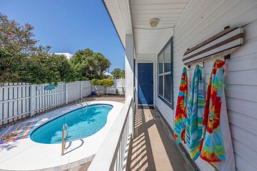 Beach, Pool & Guest Potential - This one has it all!!  Looking for the ultimate Crystal Beach getaway with income potential? This home delivers!  Originally a 2-bedroom, 2-bath, it now features a converted garage ensuite with its own private entrance -- perfect for guests or vacation rental flexibility.Step outside to your very own private pool with paver surround, offering plenty of room for lounging, dining, and entertaining. And when you're ready for the sand, you're less than half a mile to The Shore at Crystal Beach or the Crystal Beach Trail beach access -- the perfect spot for salty breezes and sunset strolls.Inside, the open floor plan blends style and function with crown molding, wood-look plank tile, quartz countertops, and stainless-steel appliances. A spacious front porch adds charm, while the community pool provides even more options for relaxation.
And the location? It couldn't be better  close to shopping, upscale dining, plus water and amusement parks providing fun for all-ages.
Whether you're dreaming of a personal beach retreat, a full-time coastal home, or an income-producing vacation rental, this one checks all the boxes.
