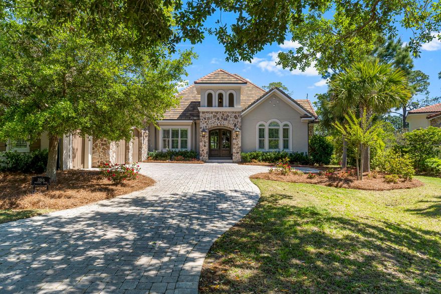 ..luxury resort lifestyle awaits you tucked away in the exclusive gated community of the Preserve at Burnt Pine in Sandestin. Fall in love with this meticulously maintained home with an open concept floor plan designed  for effortless entertaining.The gourmet kitchen boasts granite countertops, custom cabinets, and a large center Island. Custom bookcases flank a  cozy fireplace in the family room, giving off a welcoming ambiance. Barn doors and a brick accent wall give the home a unique personality. The kitchen and the master bedroom open to an enclosed lanai, which features and outdoor kitchen, and a private pool that backs up to a nature preserve with tranquil surroundings. You must see this beautiful estate home to appreciate its exceptional design. It is the responsibility of the buyer or buyer's agent to verify all measurements, HOA Dues and what is covered by your HOA Dues. 