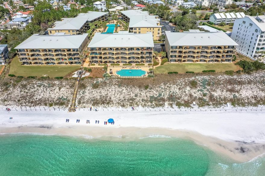 Welcome to your dream coastal retreat! This top-floor, corner condo is a hidden gem nestled along the stunning Scenic Highway 30A. With 3 bedrooms and 3 baths, this spacious oasis boasts the perfect blend of comfort and luxury.Step inside to discover an open-concept living space flooded with natural light, thanks to its prime location. The real showstopper, though, is the fantastic balcony that offers breathtaking views of a sprawling community pool. Picture yourself sipping your morning coffee or enjoying a sunset cocktail from this private perch.Adagio Condominiums truly redefine beachside living. Dive into the gulf front pool, perfect for those lazy days in the sun. When the temps drop, this pool is also heated!