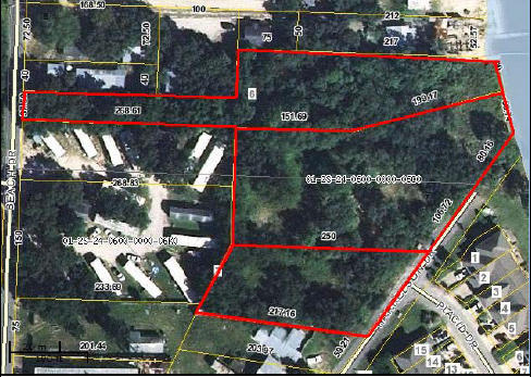 2.5 Acres of Waterfront Property zoned R-2. Previously approved for 38 Condo Units with 18 boatslips. Previous D/O is expired. The majority of property is in flood zone X which does not require Flood insurance. No Wetlands.