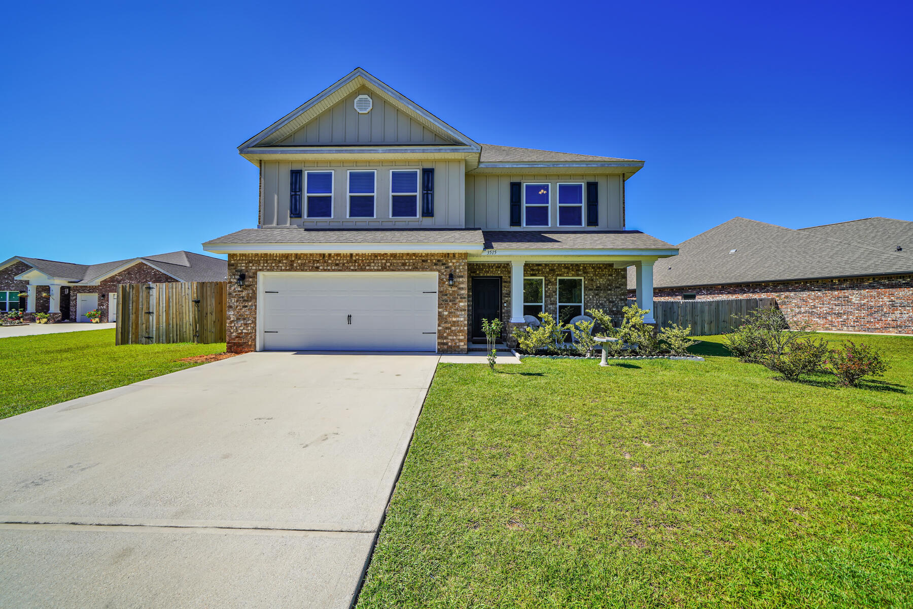 This beautiful 4 bedroom, 3 1/2 bathroom open concept home is ready to be yours. This home features a large kitchen with granite countertops and stainless steel appliances. The first floor master bedroom features a dual vanity and separate walk-in shower. Upstairs you will enjoy the second full size living room and remaining bedrooms featuring a Jack & Jill bathroom. The oversized backyard features a covered patio and plenty of room for your recreation vehicle or boat. Contact your favorite realtor to schedule a showing today!