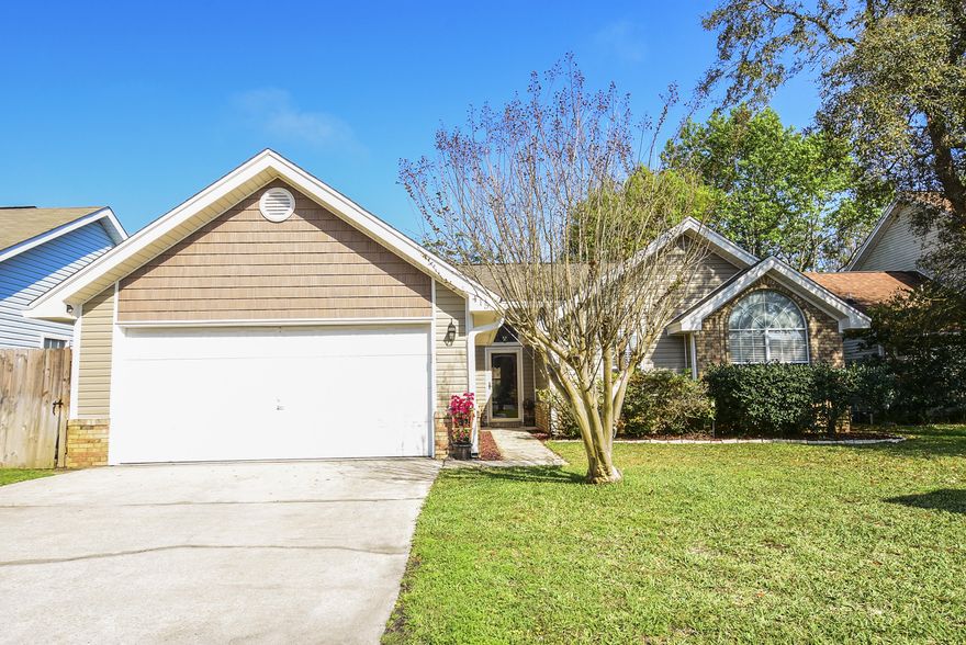 Brand new 50 yr Dem Shingle Roof Installed before closing! Cute Mary Esther home great for first time home buyer! This home offers a prestine location on the south side of 98 minutes from Hurlburt Field and Navarre Beaches. You will love this cute cul-de-sac neighborhood! This 3 bedroom 2 bath home offers vaulted ceilings, open floor plan, fenced in back yard, sprinkler system and more! 2014 HVAC, Dishwasher 2016, 2016 Hot Water Heater. You can't ask for a better low cost home options! Showing Today!