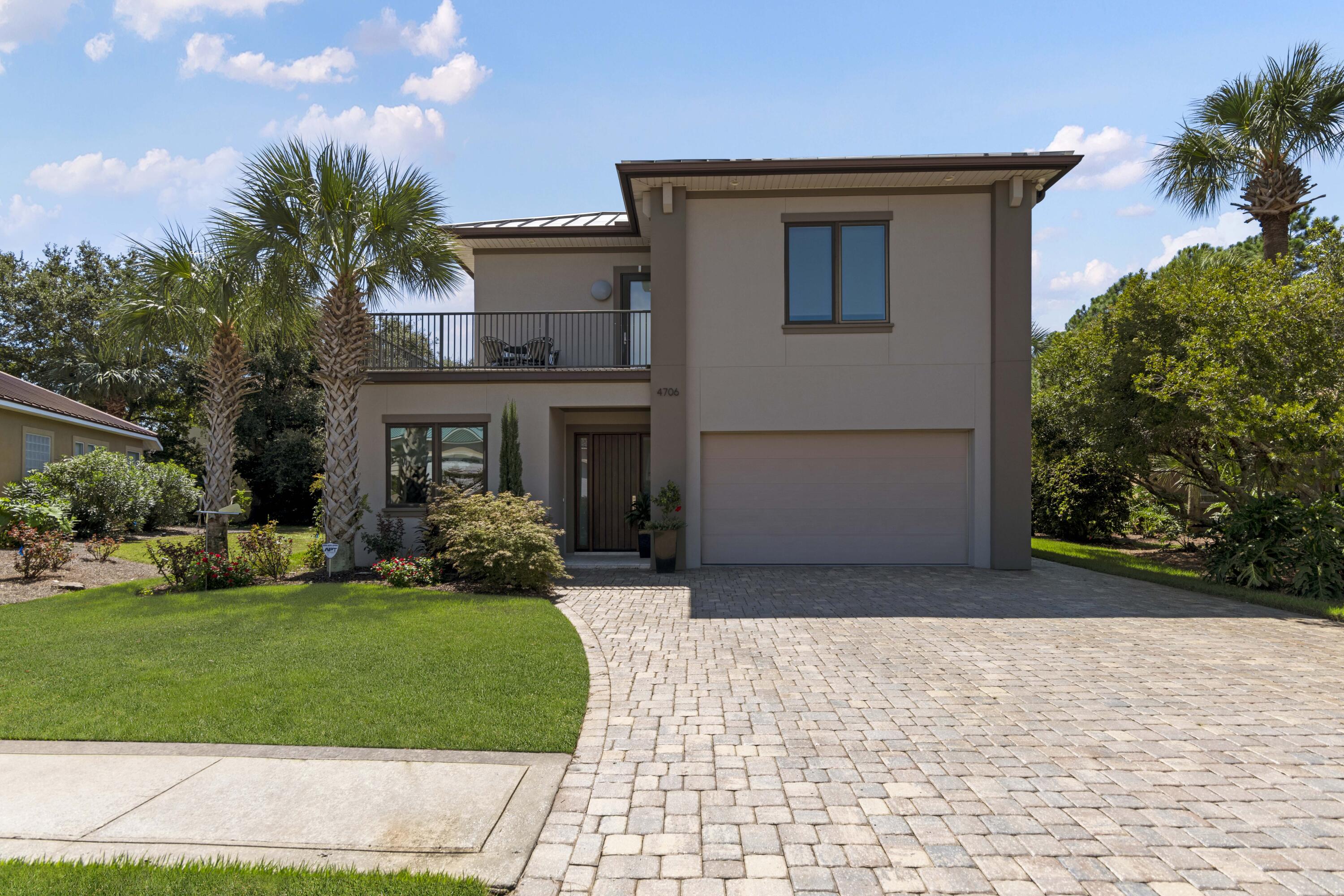 This beautiful custom-built home in Destiny East, located close to the lake, beach, and Gulf of Mexico, boasts great curb appeal with a paver driveway and tropical landscaping. Situated on a quiet cul-de-sac, the property offers convenient access from both the main & Scenic 98 gates, making it easy to reach the beach only a mile away. The architect-designed home, which has been meticulously maintained as a primary home, is in a serene section of the community and has never been used as a rental. The expansive 1/4-acre lot provides a private oasis with a deep backyard, mature fruit trees, & a peaceful water feature. A standout feature is the 751-sq. ft. screened-in lanai, perfect for year-round outdoor dining and relaxation. The outdoor kitchen with a mini fridge makes entertaining a breeze! The expansive lot provides ample space for a pool if desired, with elevations reaching up to 12 feet, placing it in Flood Zone X where flood insurance is not required. Inside, the home features an open floor plan with stunning bamboo flooring, raised ceilings (12-13 feet), and large windows that bring in abundant natural light. The elegant dining area is highlighted by a unique light fixture and offers views of the tranquil lanai and backyard. 2 brand news Air Conditioners were installed as well for added comfort and liability.

The home's Danish design showcases beautiful architectural details, including custom built-ins, an electric fireplace, and distinctive skylights. The spacious state-of-the-art kitchen boasts Brazilian Quartz countertops, Miele appliances, and European cabinetry, ensuring both quality and functionality. In addition to a large walk-in pantry, there's a Butler's pantry or kitchen extension that includes a full-size fridge, wet bar, extra storage, and laundry spaceideal for preparing meals for gatherings. The wine fridge adds a perfect touch for entertaining, while the seamless flow from the breakfast bar to the living and dining areas, complemented by built-in speakers, creates an inviting atmosphere for hosting.

The main floor hosts a spacious primary bedroom with a luxurious ensuite bathroom, including a double vanity, travertine-tiled wall, and walk-in shower. You also have direct access to the lanai where you can enjoy your morning coffee to fresh air and nature views. The main floor also encompasses a versatile den or office that could serve as a fourth bedroom, plus a half bath for guests. The upper level includes two guest bedrooms, a shared bath, a dry bar with mini fridge, and a wrap-around balcony, providing a great space for guests.

The home has been meticulously maintained as a primary residence and has never been rented, showcasing the owner's pride and attention to detail, particularly in its Danish design. The stucco exterior was resealed and repainted with Elastomeric paint within the last two years, along with the resealing of the pavers and shell stone tiles on the lanai. The 2-car garage features upscale built-in shelving and a painted floor. While the home is functional and quiet enough for primary living, its location in a fantastic gated coastal community with resort-like amenities and quick beach access makes it an excellent rental investment opportunity as well. 2 NEW AC'S NOVEMBER 2024! 

Destiny East is a premier gated community in Destin, offering a range of amenities for residents and guests. It features a beautiful lagoon pool, spa, and sun deck for relaxation. The clubhouse, "Club Destiny," is perfect for social gatherings, equipped with a bar area, large-screen TV, library, theater, lounge, and fitness center. The community also includes tennis courts, pickleball, and basketball facilities.

For outdoor enthusiasts, there's a 24-acre lake called Four Prong Lake for fishing, as well as nature walks, ideal for dog owners. Beach access is less than a mile away at The Crab Trap, a popular beachside destination offering dining, an open-air bar, a playground, and convenient amenities like a boardwalk, pavilions, showers, and ample parking. The home is conveniently located just 2 miles from Destin Commons, which offers numerous dining, shopping, and entertainment options, including a grocery store, bowling alley, and movie theater. Camille's, a favorite local sushi bar and beachside caf??, is also nearby on Scenic 98. Henderson Beach State Park, only 2.7 miles away, is a natural haven with 30-foot dunes, nature trails, and beach access, perfect for outdoor activities like camping and fishing.

With no rental restrictions, this home is not only ideal for personal use but also offers great investment potential in a prime Destin location.




