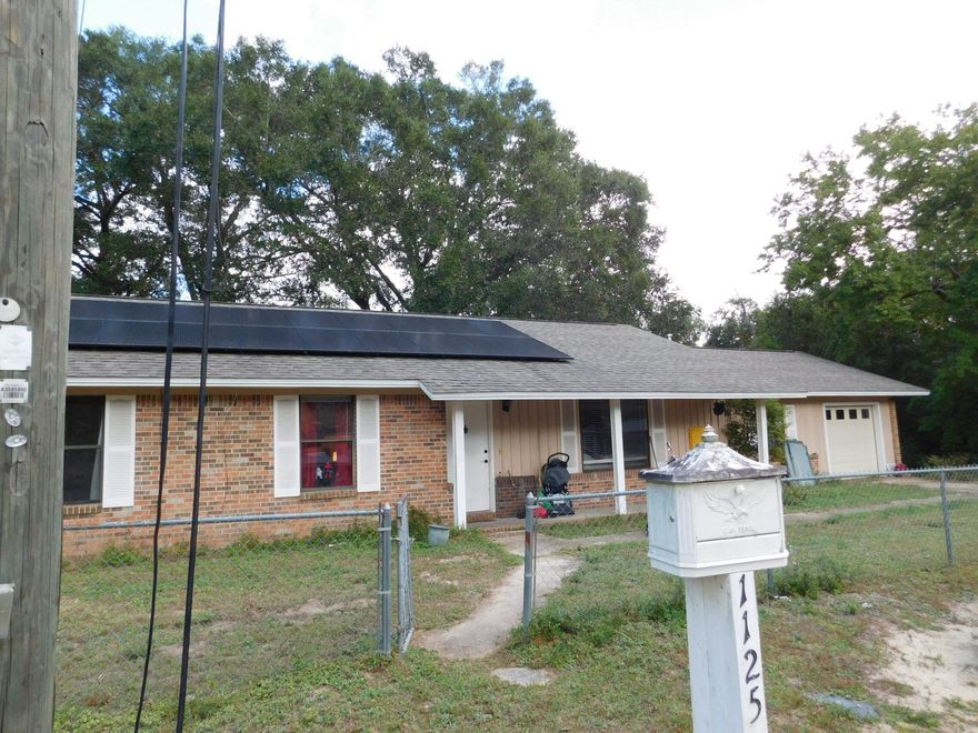 Are you an Investor, first time home buyer or wanting purchase your piece of Niceville? This home might be the property for you.  Whether you are looking to house a boat, RV, or put in a pool, this large flat corner lot has plenty of room to do so. Home is close to the city complex, schools, college, and the Senior Center.  There will be a new roof and septic tank placed prior to closing.  Home does have Solar panels and will be paid off by seller in full at closing. Call today to view this property.