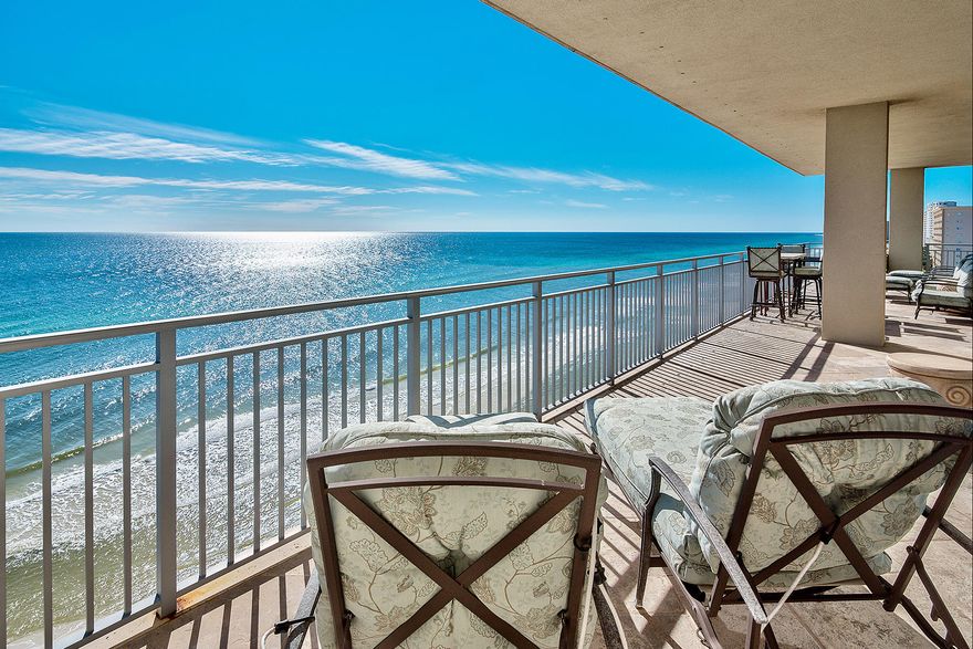 Enjoy luxury living in one of Destin's premier condominium complexes. With impeccable attention to detail inspired by the owner's European travels, this remodeled Signature Beach unit is reminiscent of a luxury villa. Floor to ceiling glass windows in the living, dining and master bedroom captures the dramatic and panoramic gulf views, and Destin skyline. The spacious balcony is a room in itself for entertaining or serving as a peaceful retreat while enjoying the beautiful sunsets Northwest Florida is known for. Immediately noticeable throughout the spacious, open floor plan are the custom features.