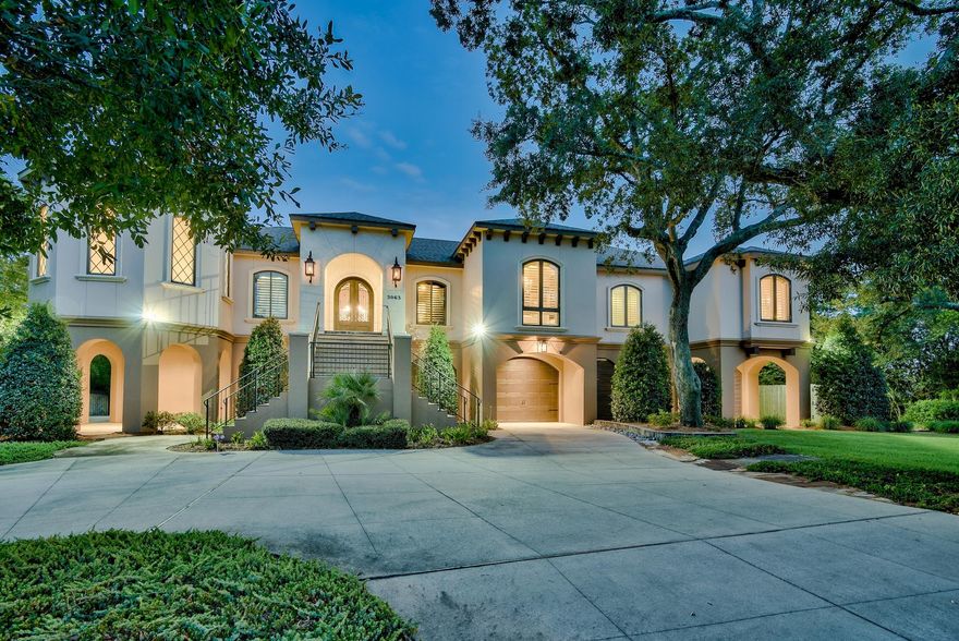 Welcome home, to your own personal paradise! *Check out the lifestyle video of this amazing property in the Photos section.* This luxurious waterfront home boasts almost 4,000 sq feet with 5 bedrooms, 4 full baths, executive office and 6 car garage. The grand drive way, adorned with oak trees, leads to an entrance to die for. The hand-crafted front door opens into the foyer, framed with custom sized Anderson windows, revealing breathtaking views of the Santa Rosa Sound. Upon entry you will immediately notice the attention to detail as the executive office features a beautiful fireplace and masculine coffered ceilings. As you make your way past the formal dining area, with 180-degree water views, the floor plan opens up into an entertainer's dream complete with wine cellar