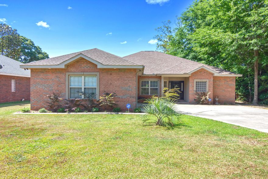 Accepting Back-Up offers! Under contract with a Kick-Out Clause giving 3-day right of first refusal to current buyer. CENTRAL CRESTVIEW location CLOSE TO EVERYTHING (downtown shopping, dining) on a quiet, well-established street with NO HOA, less than 300 YARDS from sought-after BOB SIKES Elementary School, this UPDATED all brick home looks and feels like new construction! Thoughtful and thorough renovation in 2013 (new roof, flooring, paint) combined with meticulous maintenance result in a turnkey property that will exceed your expectations. The spacious, flexible interior layout offers multiple living and dining spaces, and large master suite split from two generous additional bedrooms. A wide, covered back porch with ceiling fans invites you to the LARGE, flat, fully fenced backyard!