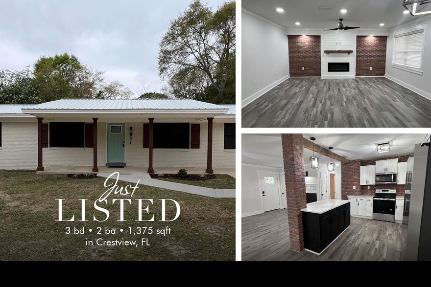 Wow factor initiated! This gorgeous home rests in the Heart of Crestview. Originally built in 1971 but with updates an effective age of 2010, this all brick home nearly has it all. Home has a metal roof, fenced back yard and partial privacy fence with gates on both sides of the home. The large powered workshop/storage building is perfect for tools, storage, or even a possible he/she cave. The real beauty comes when you enter the home! Custom molding including 1x6 baseboards, 1x4 cased windows and doors, shiplapped kitchen, accented walls in the baths living room area. Real brick walls adorn the great room area including kitchen walls, pillar and living room walls. Recessed lighting illuminates this home. There is so much to see here, it is a must see to appreciate! Call today.