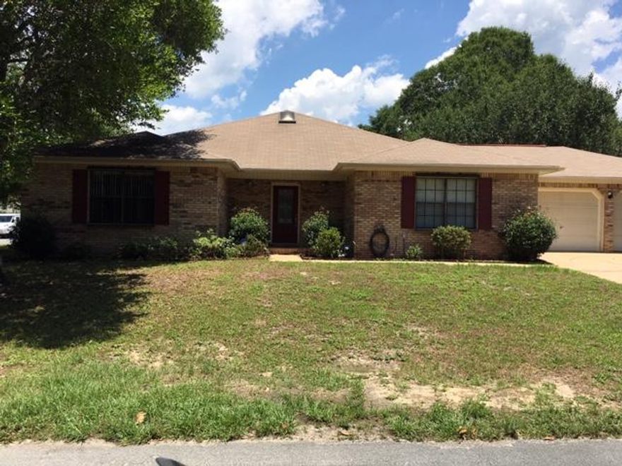 Great home with lots of space. Large entrance foyer opens to living room with high ceiling, could be den/office area. Large formal dining room. Large kitchen with breakfast area/family room area. Turkish stone flooring, italian marble counter tops/backsplash and new appliances. Off the large family room is very good size florida room leading out to open patio and fenced yard with storage building. Master bedroom with master bath, double vanity, whirlpool tub, separate shower. Guest bath with sky light. Two other bedrooms are very good size. There is a 13x10 bonus room that could be a separate office or play room. This is a must see property. NON SMOKING UNIT. PET WILL BE CONSIDERED WITH OWNERS APPROVAL AND NON REFUNDABLE PET FEE.