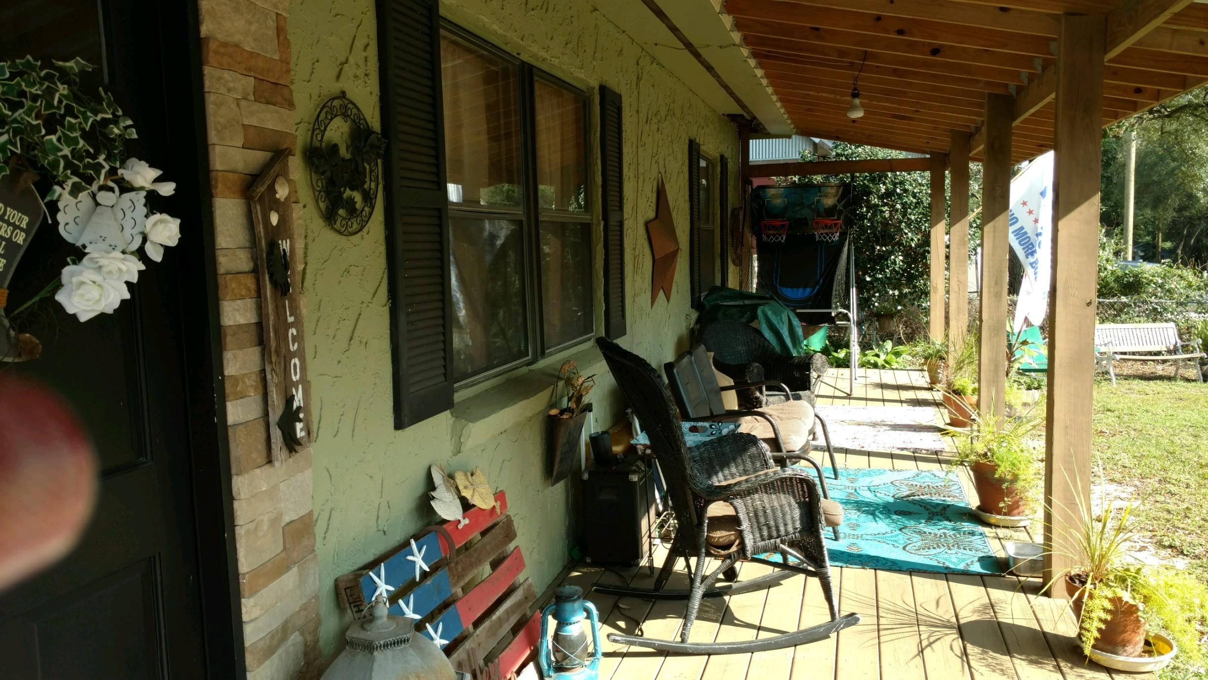 Charming cottage style home in a Great location!! Just 4 miles to Eglin AFB. 16 miles to Destin. Near Lions Park and the city of Niceville Youth Center, Okaloosa Walton College and within a half mile to the Bay. Block construction with stucco finish and hardy plank on a portion of the rear. New metal roof and a wonderful front porch was added in 2017. Actually a 3 bedroom although one does not have a closet. Open Living room dining room combo. Large foyer at the front can accommodate a desk or extra table. Laundry room off the kitchen leads to the back yard. 10 X 8 laundry room is not heated and cooled but seller is willing to add a portable AC. Shed in the back has hardy plank siding and an additional covered space for storage. Make this one yours today.