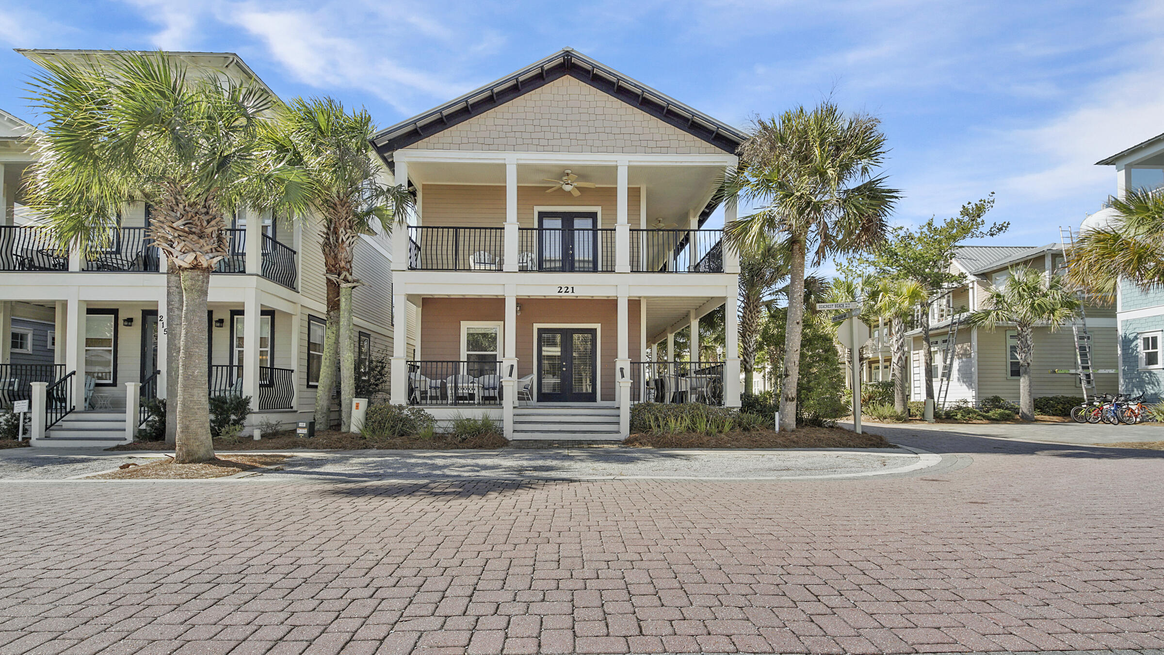 SOLD- Entered for MLS Comp purposes~ This gorgeous 30A beach house is currently the best priced single family detached home in Seacrest Beach. The home sleeps 8+ making this a great place for your family or an investment opportunity. This stunning two story home is situated on a large corner lot with wrap around porches and has NEVER BEEN RENTED. Ideally located between Alys and Rosemary Beach within a short distance to world class dining. This home is sold fully furnished and has been well maintained. This beauty boasts 9' ceilings, gleaming hardwood floors throughout and an open living area. The backyard with street access offers potential for additions to the home. Each bedroom features porch access to relax and enjoy the outdoors. One bedroom is located on the ground level with a full bathroom. The 2nd story of the home offers 2 bedrooms & 2 bathrooms along with a bunk room that may be used as a 4th bedroom. There is 24 hour neighborhood security and no rental restrictions. You and your guests will enjoy the shuttle that will deliver you to the white sandy dedicated community beach or the luxurious 12,000 sf Seacrest Beach pool. All information and dimensions should be verified by the buyer.