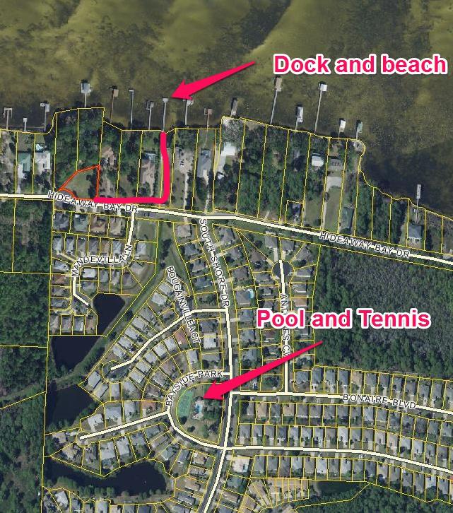 EXCELLENT Location close to everything! Quick walk to the Sound side beach. Shopping, Beach, & Restaurants. This lot is located in the popular Bayside Subdivision and it's located in a cul-de-sac! This Community has bay access, pool and tennis court. Don't miss out drive by and check out this lot, perfect for your dream home! Survey will be added to documents next week.
