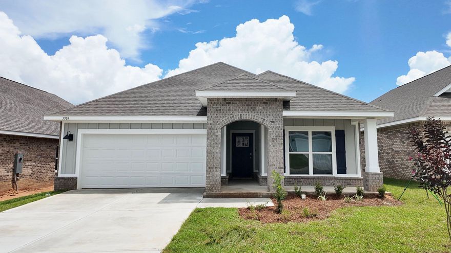 Builder will pay all Closing Costs, ask us about our current rates!Marlin Place Community offers community pool, pavilion, sand volleyball ct., cornhole area & streetlights. NEW floorplan, the 'LAMAR', is a well-designed 1 story model with a fabulous Open Concept. Popular 3 bedroom, 2 bath, Great Room, Dining area, beautiful kitchen and covered back patio. Wonderful design for relaxed living & entertaining. The kitchen features: stainless-steel appliances, pantry, Quartz kitchen countertops, Island, smooth-top range, built in microwave & quiet dishwasher. Both baths have Quartz counter tops. Striking wood look flooring, plush carpet in bedrooms. You will love the Smart Home 'Connect' system & much more.