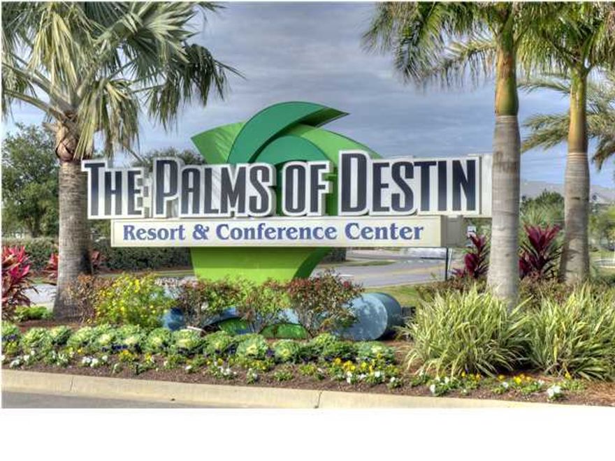 The Palms offers so many wonderful amenities, this is a great place for all seasons. Fabulous 11,000 sf lagoon pool with water falls and bridges along with shallow pool and splash area. This is one of the larger two bedroom units and is located on the 8th level with two balconies facing the sunset and perfect for watching the airplanes. You also get really good views of the gulf and towards the Destin Harbor. This unit has just been freshly painted and is rental ready with granite in kitchen with black appliances, laundry and two great baths. You'll love the convenience in access to everything with one of Destin's newest complexes. The conference center, on-site restaurant and sports bar and Bean Trader selling everything from coffee to souvenirs will entice everyone to relax and