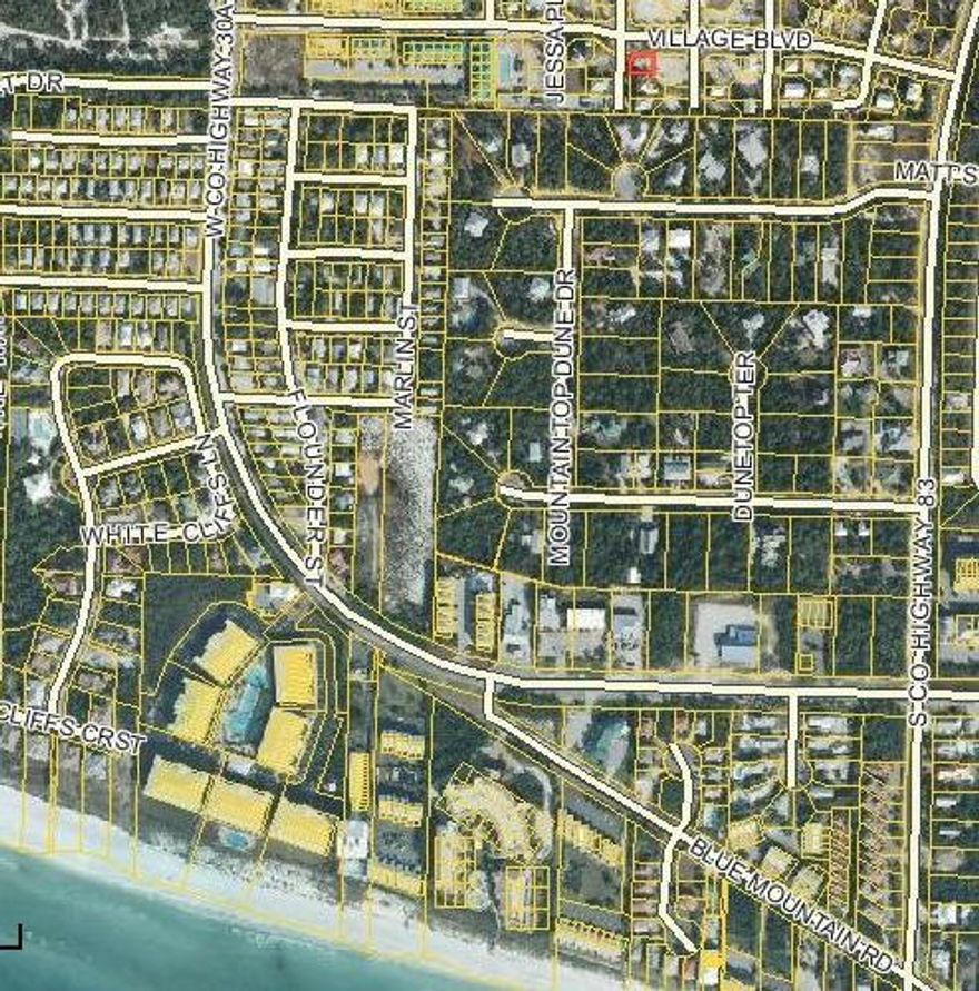 Value Priced Short Sale! Corner lot! Nice lot cleared and ready to build in a community with deeded beach access at the Inn at Blue Mountain. Village at Blue Mountain offers swimming, exercise facility, scuffle board court, beach access, barbecue grills and easy access to all the shops and restaurants along 30A.