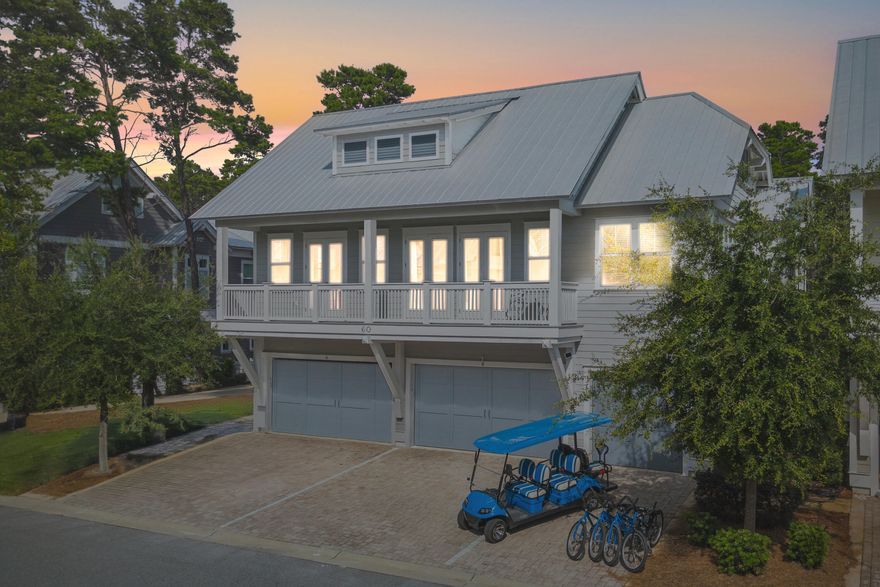 PERFECT FIRST INVESTMENT, FULLY FURNISHED, TURN-KEY READY! **INVESTORS** Back on the market to no fault of sellers. Rental projections and full pro-forma included in listing photos. Two bedroom townhome including elevated full width balcony and proximity to the pool and outdoor kitchen means repeat renters. The townhome comes with ideal finishes and NO CARPET, hardwood throughout. Seller has replaced 2nd bedroom carpet with matching hardwood, many new appliances and new golf cart. 10-foot ceilings throughout and a 10+ foot coffered living room ceiling. The townhome is situated just a short stroll to The Big Chill (outdoor entertainment for the family) and the heated community pool. Deer Lake State Park beach is .7 miles west of Prominence. Golf cart to Seaside or bike to Alys or Rosemary. Prominence boasts 30A's number one rated heated community pool with outdoor kitchen, plumbed natural gas grills and an exercise room. There is an additional heated community pool on the South side of Prominence guests may also enjoy. Prominence also offers the Big Chill, a luxury family entertainment community center with dining, firepits, outdoor amphitheater, bicycle rentals, live music, shops of all kinds, and Luke Bryan's 30A "Shore Thing" cigar bar.
Prominence offers the perfect 30A experience. Easy access to the one of the nicest public beach access points on all of 30A - Deer Lake State Park just .7 miles to the west. Enjoy State Park trails, cruise 30A and enjoy the centrally located neighborhood with Alys, Seacrest and Rosemary to the east, and Seagrove, Seaside and Watercolor to the west.