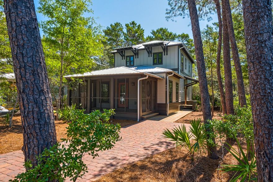 MAGNOLIA COTTAGES PHASE 2 - For anyone looking for quality and close proximity to the beach, this is the location! Magnolia is a very desirable neighborhood with a wonderful location near Alys, Seacrest & Rosemary Beach. The emerald waters and sugar-white sand is only steps away from the deeded beach access. Magnolia offers lush landscaping with brick paver streets. The 2 story home has large screened porch - a perfect gathering place for family and friends. Interior has gorgeous hardwood floors throughout, custom cabinetry, stainless steel appliances. and much more. Phase 2 has its own private community pool with park.