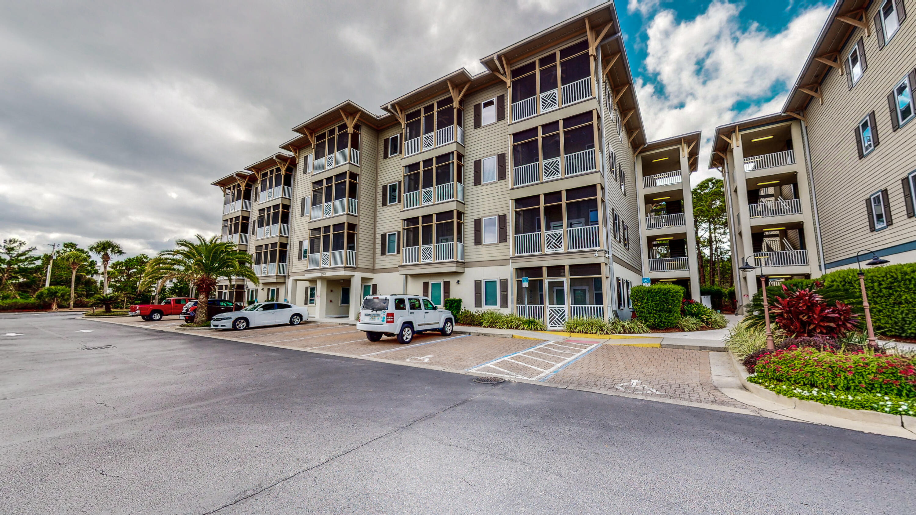 Gated condo community with pool and lake off of 30A in Seagrove. This TOP FLOOR condo has great views and bonus, no one above you to make noise. There is a public beach access a short 3 block walk. Screened in balcony to enjoy the mornings and evenings on.