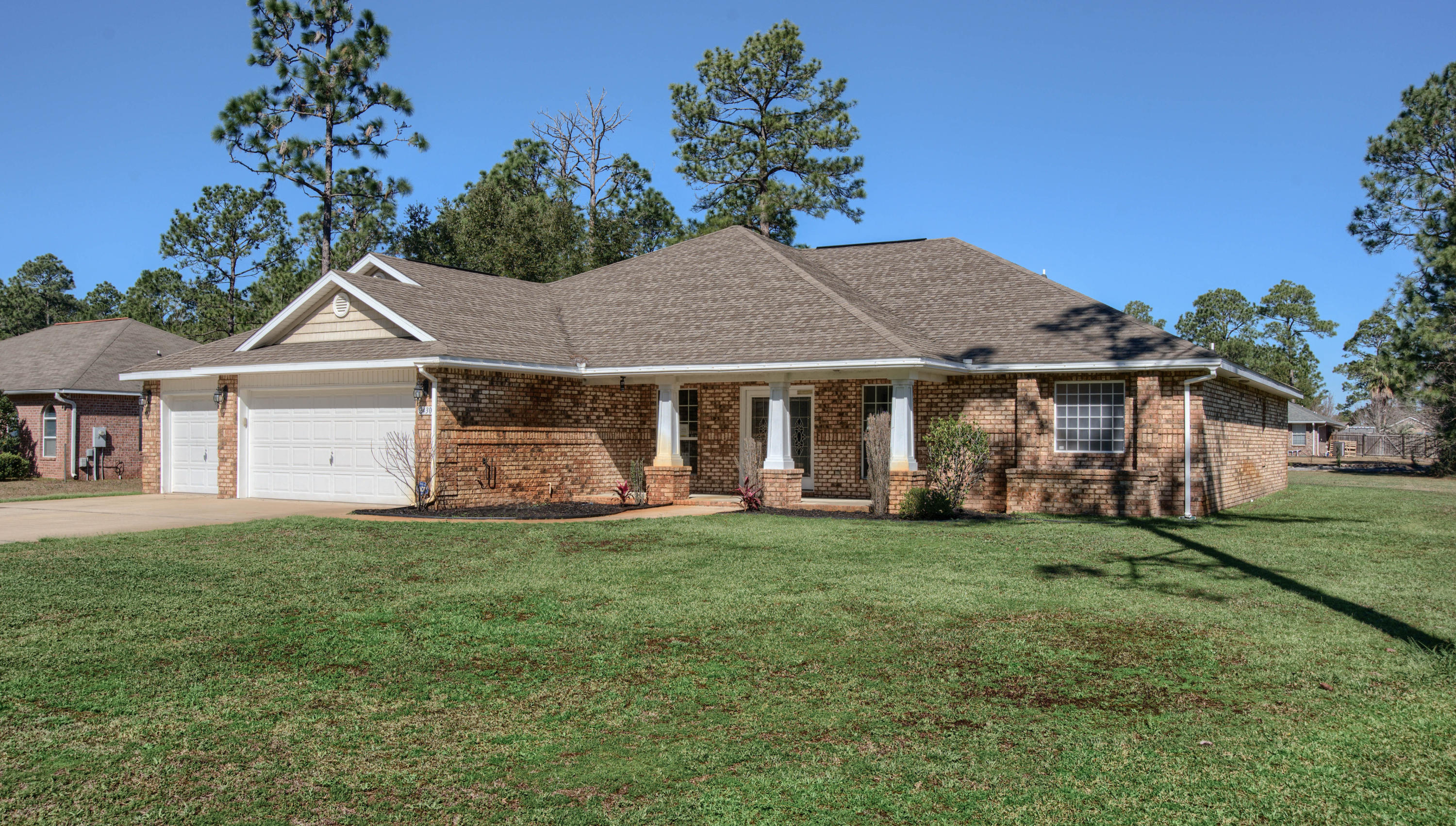 Beautiful 4 BR/3.5BA REO home located in the well established neighborhood of Holley by the Sea. Boasting 3,000+ sq. ft. of living space, the home offers a floor plan designed w/ both privacy and functionality in mind. Featuring a foyer entry, formal dining, office, sizable guest bedrooms and an eat-in kitchen w/ center island, SS appliances, closet pantry and breakfast bar. The master bedroom retreat offers a tray ceiling and en suite w/ a garden tub, separate shower and large walk-in closet. Out back you'll find a large covered patio that overlooks the spacious backyard with room for a pool! Virtual furnishings have been added to photos found in this listing. All Information recorded in the MLS is intended to be accurate but cannot be guaranteed, buyer advised to verify. Sold As-Is.