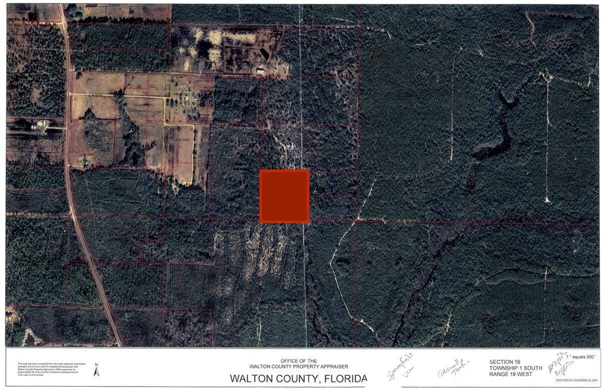 Looking for Land in a Desirable Location? This property offers 10 acres located in Walton County, just off Co Hwy 83A.  The thick forest canopy stretches from corner to corner.  If privacy is what you are after, look no further.  A developer would have 10 acres to do with as he chooses.  Check out this track of land to develop, build or hold as future investment.
