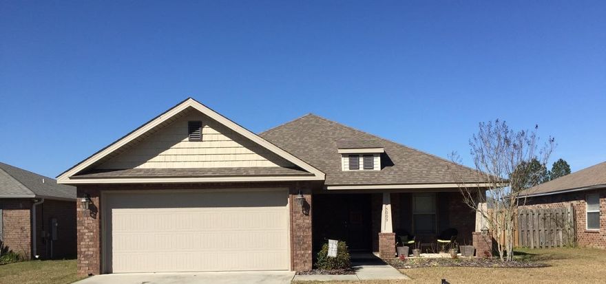 Rare opportunity in Pace! This is a charming 3/2 in the quiet subdivision of Oak Leigh Place in the heart of downtown Pace. This home is IMMACULATE. This one-owner home features several upgrades. High-end engineered wood flooring in the living, dining areas and hallway completed in 2015. Ceiling fans in all bedrooms and living room. Privacy fence with wide-gate entries on both sides. Storage shed in back yard. Two car garage. GRANITE in Kitchen w/Undermount Kohler Sinks, Moen faucets. Neutral Interior Paint Color, Crown Molding above Kitchen Cabinets, Double Sink in Master Bathroom, 16'x10' lanai, Sterling by Kohler Vikrell Tub & Showers (easy to clean with unbeatable quality). Irrigation System. Fabric Shield hurricane protection and Built In Pest Control System within the walls.