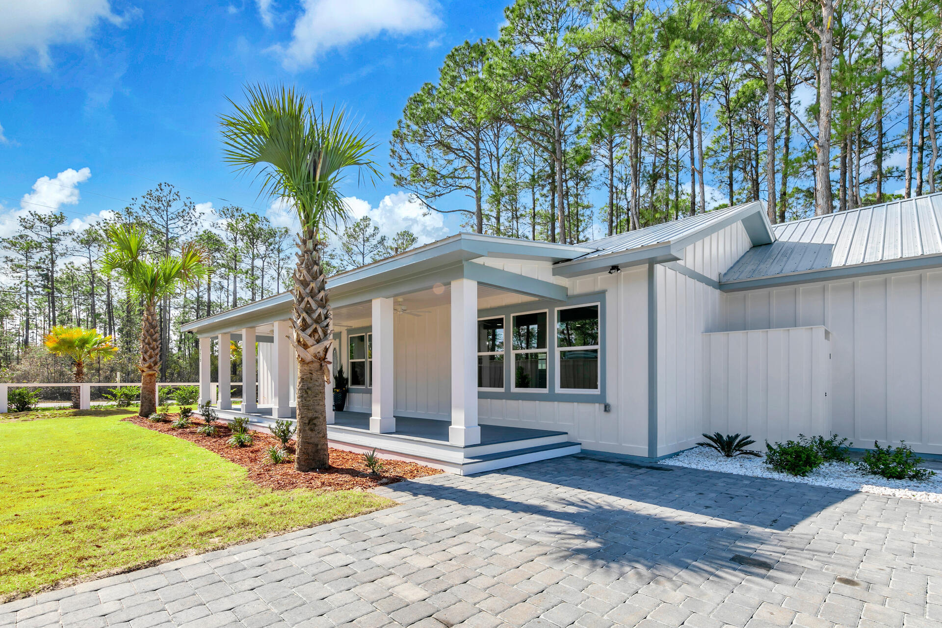 Welcome to 2672 Chat Holley Rd, a new construction home that has modern luxury and spacious living in beautiful Santa Rosa Beach, FL. Spanning an impressive 2,947 square feet, this residence offers an expansive floor plan designed for both comfort and style. The generous living areas are thoughtfully crafted to maximize space. While high-end finishes and state-of-the-art features enhance every corner of the home. With its contemporary design, this property is a rare find that blends the allure of brand-new construction with the charm of a sought-after coastal location. The closest public beach access is Seagrove, and the bay access is Cessna Landing. Both the beach and bay are around three miles away. 1-acre lot, patio, and eight parking spaces.