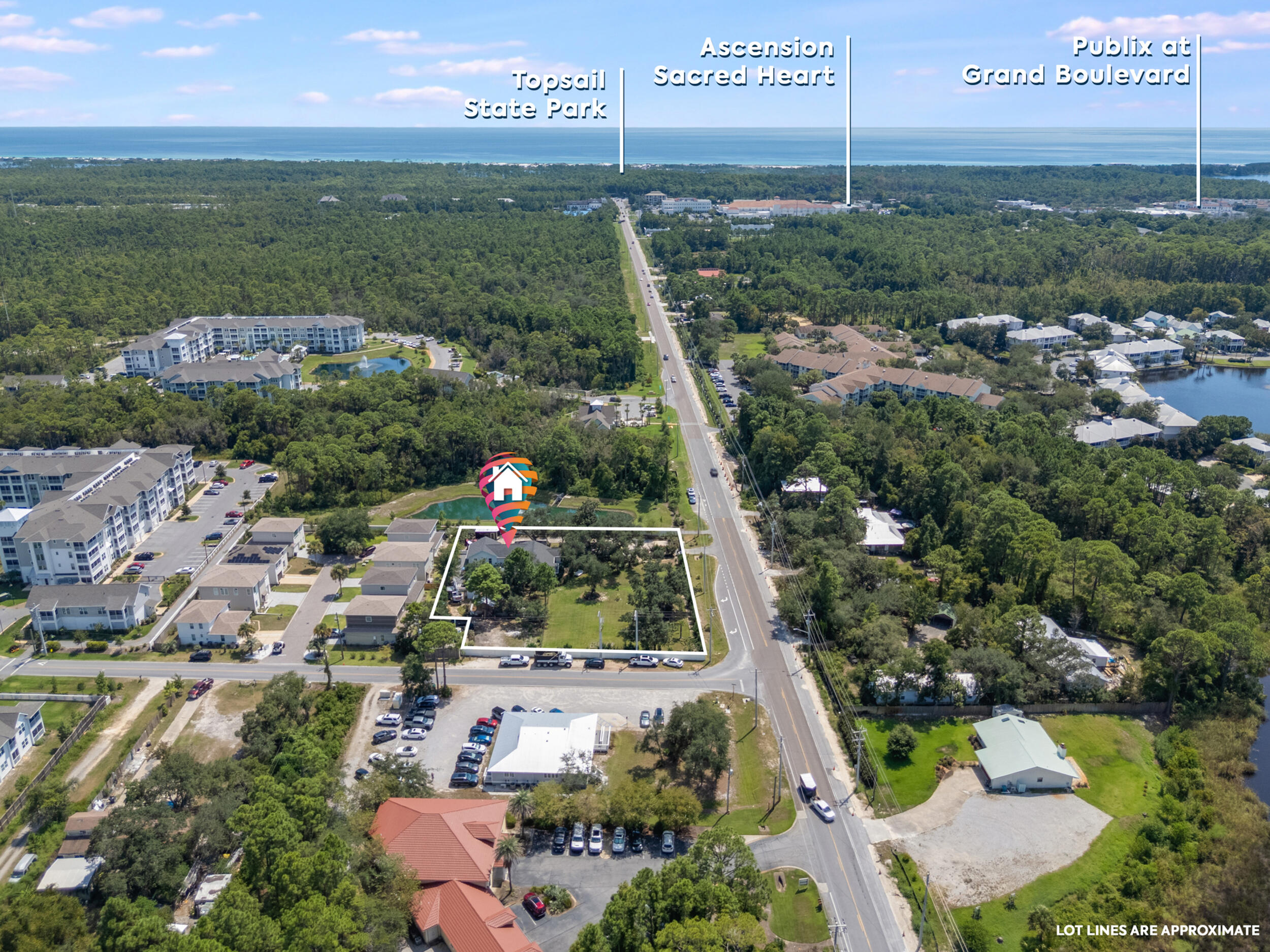 Welcome to your private home oasis, future development, or vacation rental! Featuring a one-of-a-kind, 1-acre retreat surrounded by beautiful mature landscaping, and completely remodeled head to toe. This stunning coastal-inspired property offers an endless amount of versatility for a future home owner, investor, and/or developer. The property is comprised of a 1-acre parcel, with over $25k worth of trees, and landscaping upgrades, 700 feet of fencing, an electronic entry gate, and a secondary driveway gate, along with a barn, lovely gardens and spacious yard. Stepping in, you will find top-tier craftsmanship and thoughtfully chosen finishes throughout, including beautiful Brazilian plank tile across the home and shiplap-accented walls in the main living areas. The kitchen is a true showpiece, featuring a lovely dining room tucked away with beautiful views of the lush gardens, high-end Bosch appliances, a gas range, quartz countertops, and a backsplash that perfectly complements the home's palette, as well as a built-in wet bar, and wine cooler. Spa-inspired bathrooms include designer tile selections for the showers and tubs, blending sophistication with comfort. Custom shelving in the laundry room with built-ins that make even the messiest of areas beautiful and organized. Featuring a bonus room that can function as a 4th bedroom, home office, game-room, or studio apartment (photos of bonus room furnishings are virtual renderings).
Additional upgrades include: a tankless water heater, newer roof, newer HVAC, Sunbrella patio shade, hard-wired hot tub with custom pad (valued around $10k), barn/shed. Home is being sold AS-IS with all appliances included, and all furnishings are even negotiable as well.
Perfectly located less than half a mile from Sacred Heart Hospital and just minutes from Grand Boulevard's premier shopping, dining, and entertainment, the home also offers quick access to the world-class beaches of South Walton, making this property the ideal location! The zoning is Neighborhood Infill Zone, and allows for residential densities between 2 and 8 dwelling units per acre, depending on compatibility criteria, giving this property the potential and versatility to be a smaller development. No HOA as well, which provides even less restrictions for future use!
Rarely does a property of this size and scope become available in Santa Rosa Beach. Don't miss the opportunity! This is more than just a single family home, it's a lifestyle, and chance to own something very special! Come experience it for yourself and make it yours.