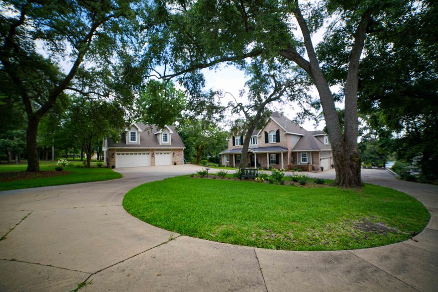 Coming Soon!!  Beautiful 5 bed/3.5 bath waterfront home with additional living space in the carriage house above the 3 car detached garage.  There is a private pool, boat dock and incredible views of Poquito Bayou!!  See the list of home improvements for both in the documents section.