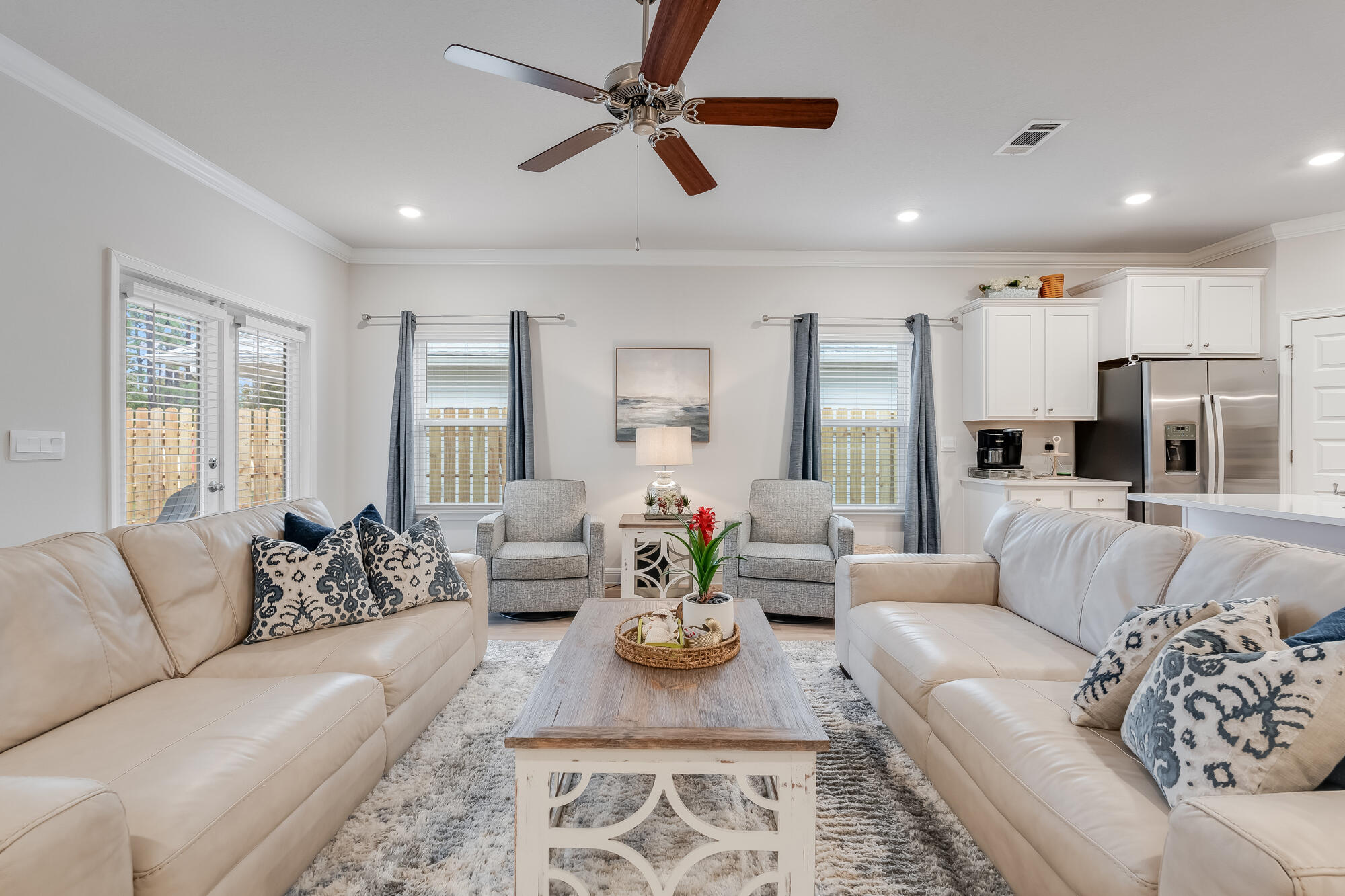 Discover the perfect blend of modern comfort and coastal charm in this still-new, single-story 5-bedroom, 3-bath home just 3 minutes from 30A and 6 minutes to the beach! Nestled in a quiet, short-term-rental-friendly neighborhood with rental projections of $61,000, this home offers an open-concept layout with spacious living area, a private primary suite, and plenty of room for guests. Relax on the covered patio or explore nearby Seaside, WaterColor, Grayton Beach, and Gulf Place. Whether you're looking for a dream home or a top-tier investment, this one checks all the boxes. Schedule your tour today!1% seller credit will be given to an acceptable offer closing on or before June 27th to be used as buyer wishes.