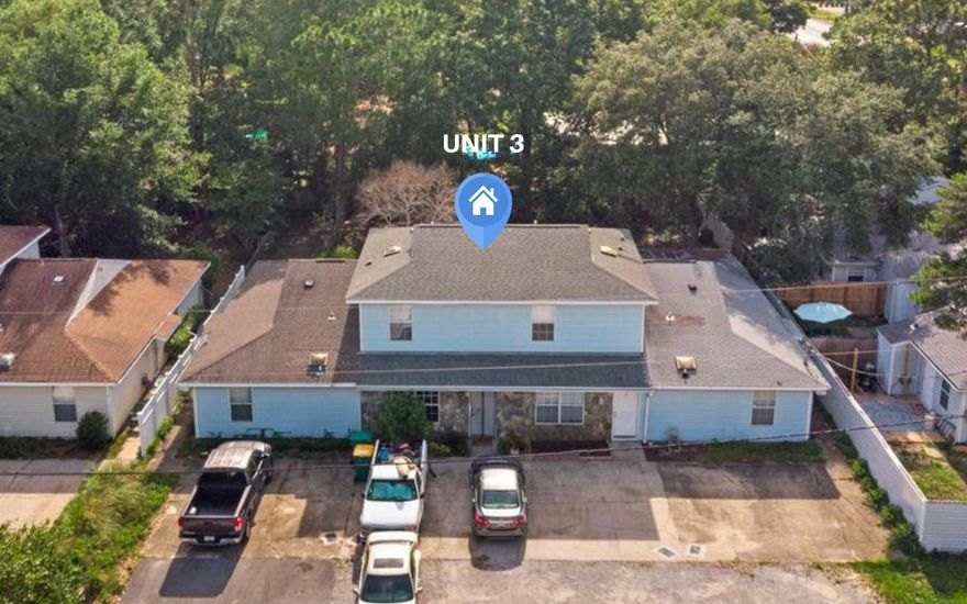 Back on Market at no fault of seller. NEW ROOF!! Income Producing Property or a great starter home! Currently occupied & renting for $925. Lease expires Jan 2022. Pictures are of a similar neighboring unit. Call for additional photos...This unit is just under 1000 sqft, 2 bedroom 1.5 bathroom 2 story unit with living room & full kitchen downstairs & 2 bedrooms and a full bathroom upstairs. This unit has 2 parking spaces in front and a private back yard. Laundry room with Washer & Dryer hook ups are located in the unit as well. Location is central to everything Fort Walton beach, close to Hurlburt Field, Eglin AFB, FWB Hospitals, shopping, dining & beaches. Call or text for additional questions.