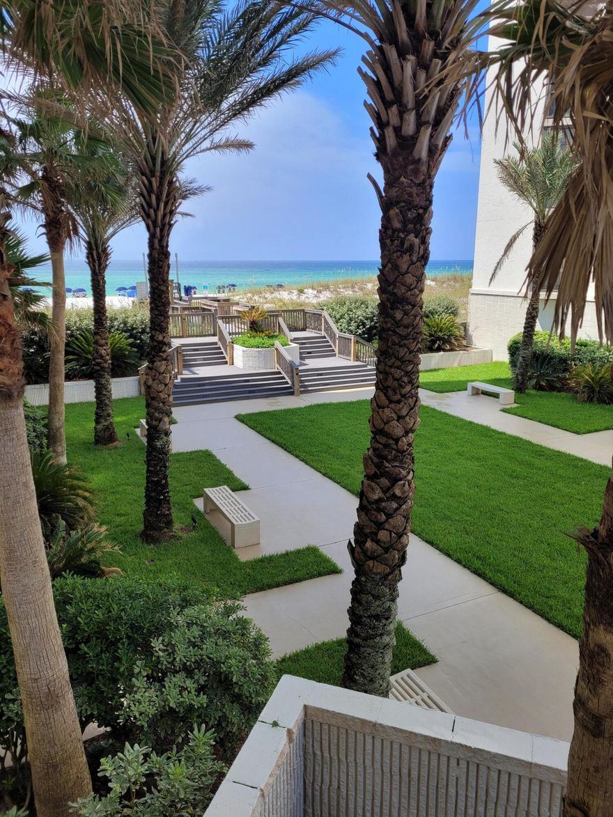 The Regency Complex may be the most private and secure enclave on the Emerald Coast.  The two non-rental towers of only 44 condos boasting a massive 3648 SF in each condo for you to design to your tastes.  Shared entry foyer square footage is not included in the heated and cooled living space  Only two condos per floor.  Inside are the Master Bedroom/Bath, two additional large bedrooms, Living Area, Dining Room, Bar area, breakfast nook, kitchen with a second refrigerator/freezer, and oversized laundry room of the the three bedrooms have ensuite   Each baths and walk-in closets.  The Master Bedroom features a garden tub with separate shower, two walk-in closets and balcony access with direct views of the Gulf.  The complex features a gated entrance, covered assigned parking, heated swimming pool and hot tub.  The complex is exclusively non-rental, with an on-site HOA office and maintenance.  The seller is a licenced Real Estate Broker in another state.