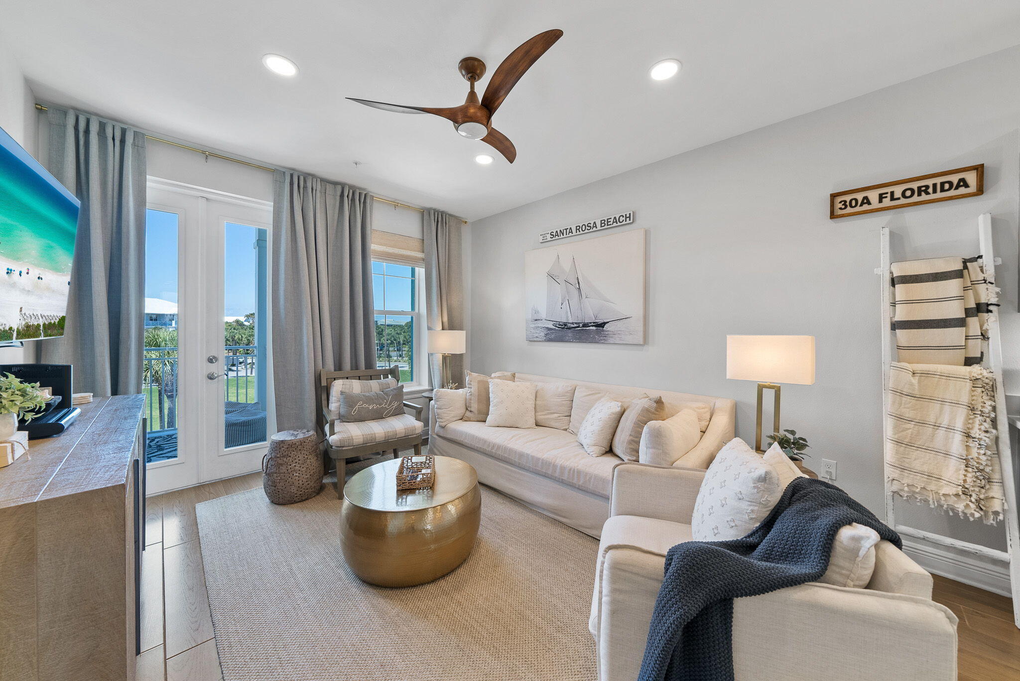 Discover the epitome of coastal elegance at this 2021-built condo at Gulf Place, nestled along Florida's picturesque Scenic Highway 30A. This modern coastal 2-bedroom, 2-bathroom with bunk condo perfectly marries luxury with comfort, offering a tranquil retreat just moments from the Gulf of America's pristine white sands, turquoise waters and Highway 30A's lively active lifestyle!This pristine condo sits perfectly in the Gulf Place development, one of the hottest places to dine, shop and stroll on the west end of Highway 30A. You'll enjoy stepping out of your unit and into a world of possibilities at your fingertips with pizza, coffee, wine, boutique shopping and fine dining. You'll also enjoy a private storage unit on the ground level to store bikes, beach gear which is such an incredible amenity to have in a condo at the beach! This condo also provides access to 3 deeded beach accesses, 3 pools on property - 2 heated, tennis courts and soon-pickleball courts!
Upon entering the condo, you're welcomed by an open-concept living area flooded with natural light, highlighted by high ceilings and modern, coastal finishes that create a warm and inviting atmosphere at the beach. The gourmet kitchen is a chef's dream, featuring GE stainless appliances, beautiful Quartz waterfall countertops, and plenty of cabinetry, ideal for hosting and entertaining. This unit is fully furnished with top of the line furnishings throughout and offers plenty of comfort for 8 guests with a King bed in the primary suite, two full beds in the guest bedroom and a cozy built-in bunk room.
The primary suite is a sanctuary of relaxation, complete with a private en-suite bathroom featuring dual vanities, tiled shower, separate water closet and a large walk-in closet with separate owners closet. You'll also enjoy access to the covered patio from the primary suite allowing you to enjoy those incredible sea breezes from the comfort of your bed.
If you're looking for a turn-key investment property - this is it! Collect rental income on day one and enjoy rental projections between $60,000-$75,000 annually.
Residents of Gulf Place enjoy unparalleled amenities, including an amphitheater, multiple pools, tennis courts and soon-pickleball courts, vibrant shopping and dining options just a short walk away. The condo's prime location offers easy access to the deeded beach, where you can enjoy all that the Emerald coast has to offer. This condo not only provides a luxurious living experience but also places you in the heart of Gulf Place, one of Scenic Highway 30A's most coveted coastal destinations in Florida. Don't miss the chance to own a slice of paradise, where comfort and beachside living converge seamlessly at the Residence at Gulf Place.
