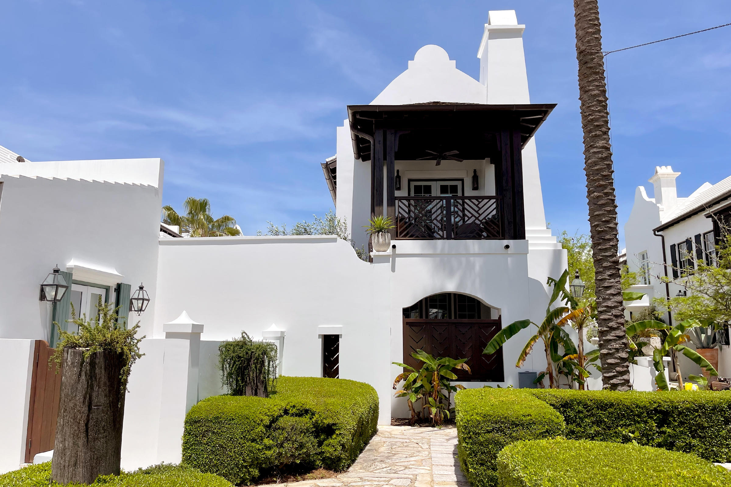 Enter into a world of elegance, grace and charm in this courtyard home located in Alys Beach, FL. This house is nearly 3500 sqft and built to some of the highest building codes in Florida. The owners have completed over $500K worth of recent renovations which include a fresh coat of paint, new furniture inside and out, new kitchen counters along with an oversized island and wine bar, and a custom heated fountain pool. There is a master on the main level which could be an in-law suite and separate master bedroom quarters on the second floor. In total, 4 bedrooms and 3 1/2 baths make this an ideal second home or for full time living. Not to mention all the perks of Alys Beach, including direct membership into the NEW Alys Beach Club - with dining options and a gulf front pool.