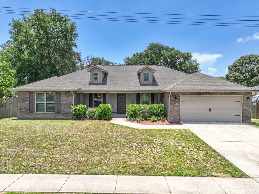 If you're looking for an almost brand new open concept home with an office, then this is your place! Completed in 2017, this home boasts an open concept, split floor plan design with four bedrooms, two bathrooms, a designated office/flex room, cathedral ceilings throughout the living room and kitchen, granite countertops and breakfast barstool seating! There is plenty of space in the back yard for a pool and it is a short distance to the sugar sand beaches and emerald green waters of Navarre.